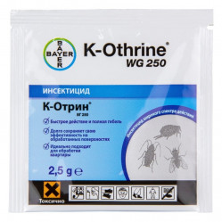 Средство Bayer К-Отрин (K-Othrine WG 250) от тараканов, блох, муравьев, клопов, мух (без запаха)